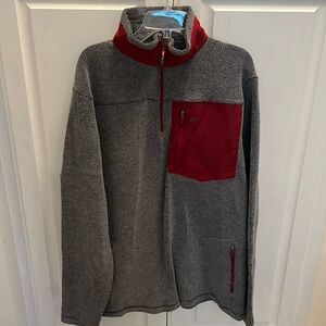 Southern Point Co Bennington Pullover 1/4 Zip Gray Size L